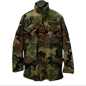United States Air Force Camo Military Jacket Med